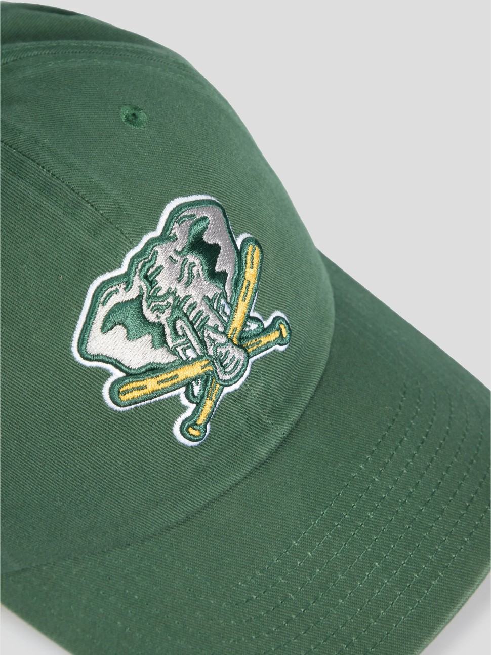 Кепка унісекс 47 Brand COOPERSTOWN OAKLAND ATHLETICS темно-зелена NLRGW18GWS-DG93 — фото 3