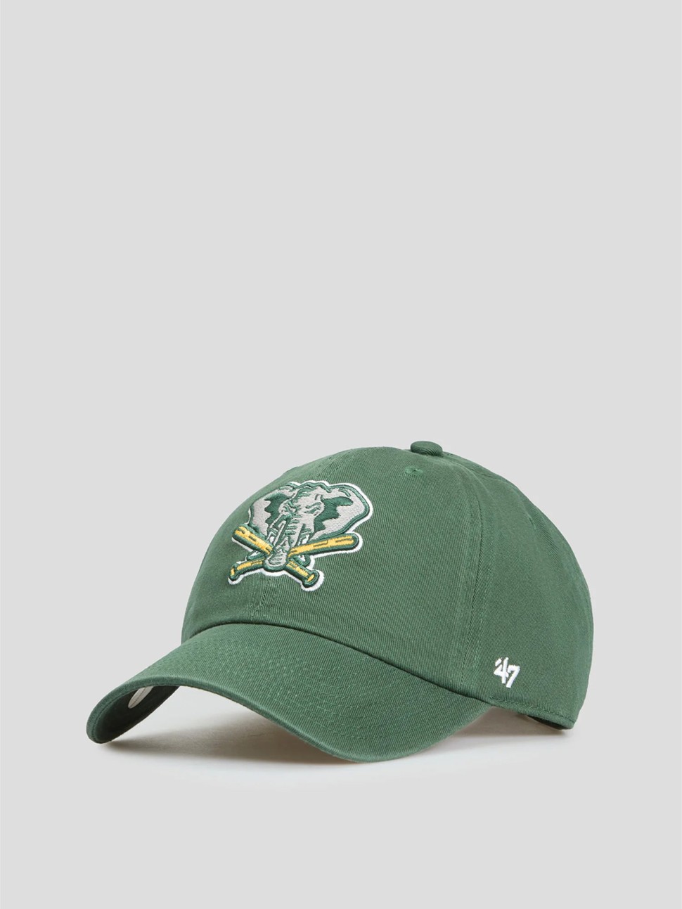 Кепка унісекс 47 Brand COOPERSTOWN OAKLAND ATHLETICS темно-зелена NLRGW18GWS-DG93 — фото 4