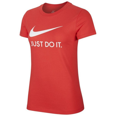 Футболка женская Nike W Nsw Tee Jdi Slim красная CI1383-631