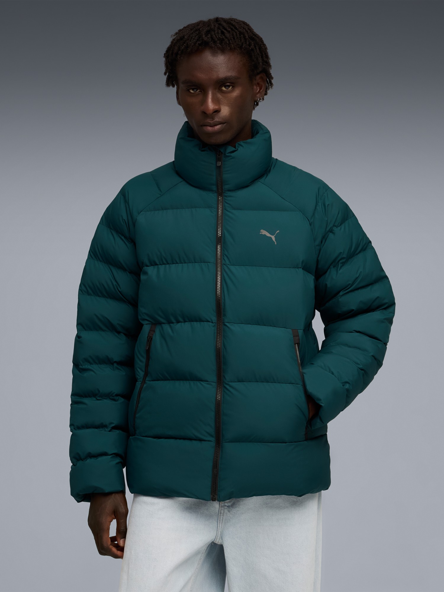 Куртка мужская Puma Mono Jacket зеленая 68837075 изображение 2