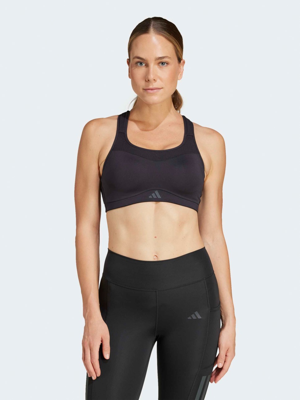 Бра жіночий Adidas TLRDIM HS BRA чорний JD2115 — фото 2