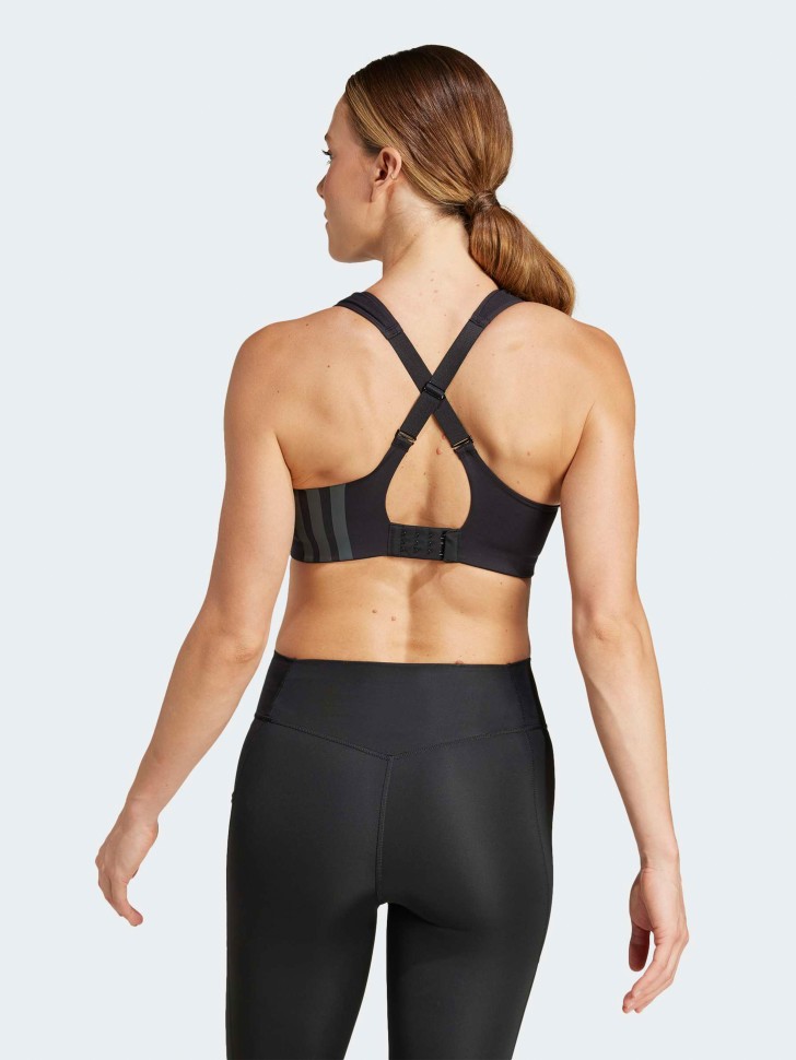 Бра женский Adidas TLRDIM HS BRA черный JD2115 изображение 3