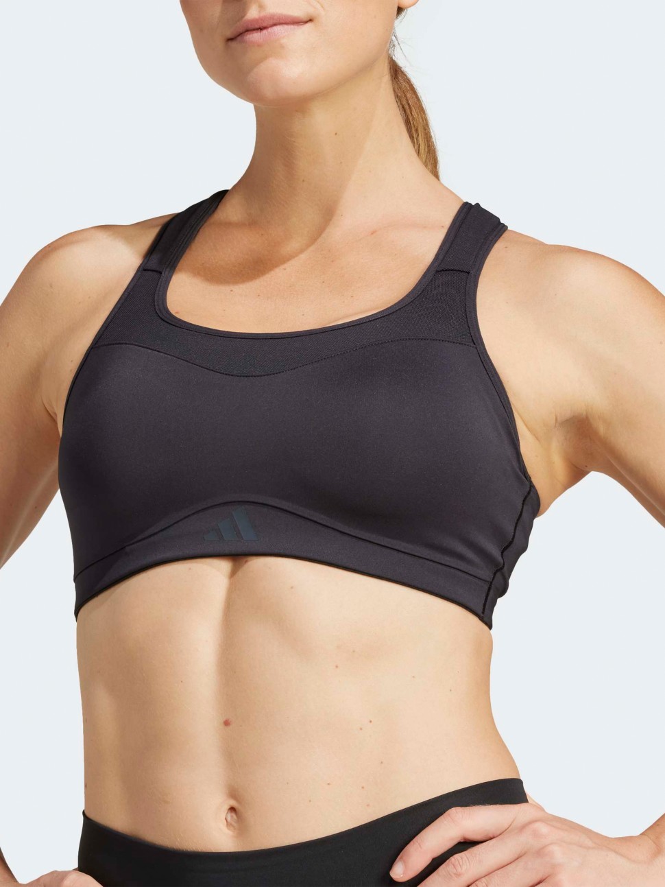 Бра жіночий Adidas TLRDIM HS BRA чорний JD2115 — фото 6