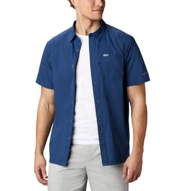 Рубашка мужская Columbia Slack Tide ™ Camp Shirt синяя 1577051-469 изображение 2