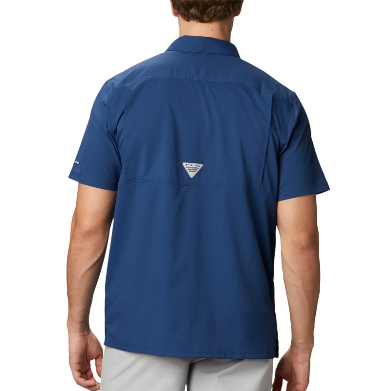 Рубашка мужская Columbia Slack Tide ™ Camp Shirt синяя 1577051-469 — фото 3