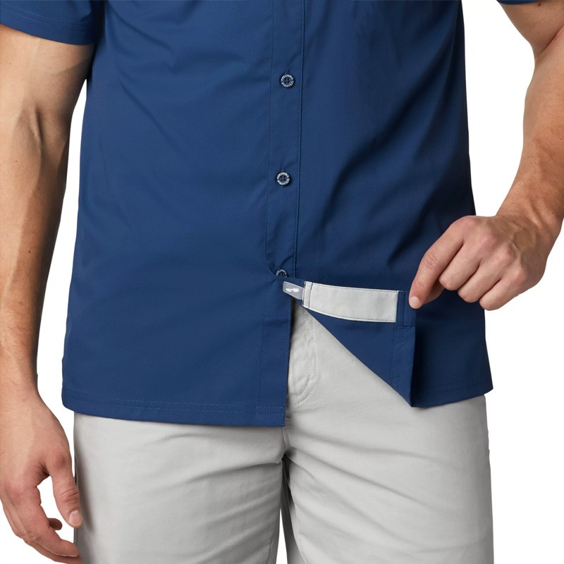 Рубашка мужская Columbia Slack Tide ™ Camp Shirt синяя 1577051-469 — фото 4