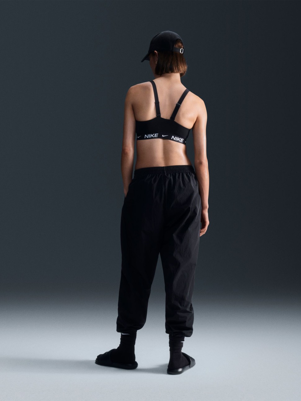 Бра жіночий Nike W NK DF INDY MED SPT BRA чорний FD1065-011 — фото 6