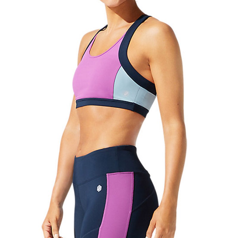 Бра жіночий Asics Color Block Bra 2 синій 2032A409-502  — фото 1