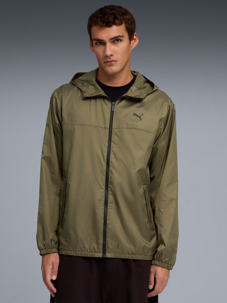 Ветровка мужская Puma Ess Regular Windbreaker хаки 68462581 изображение 2