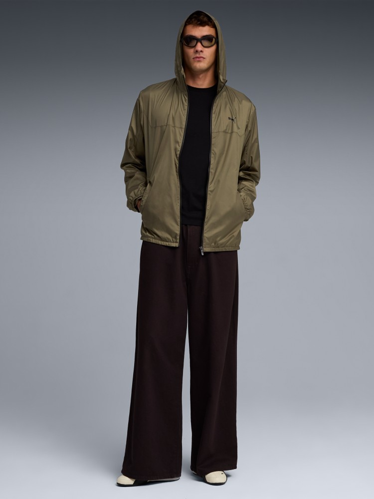 Ветровка мужская Puma Ess Regular Windbreaker хаки 68462581 изображение 4