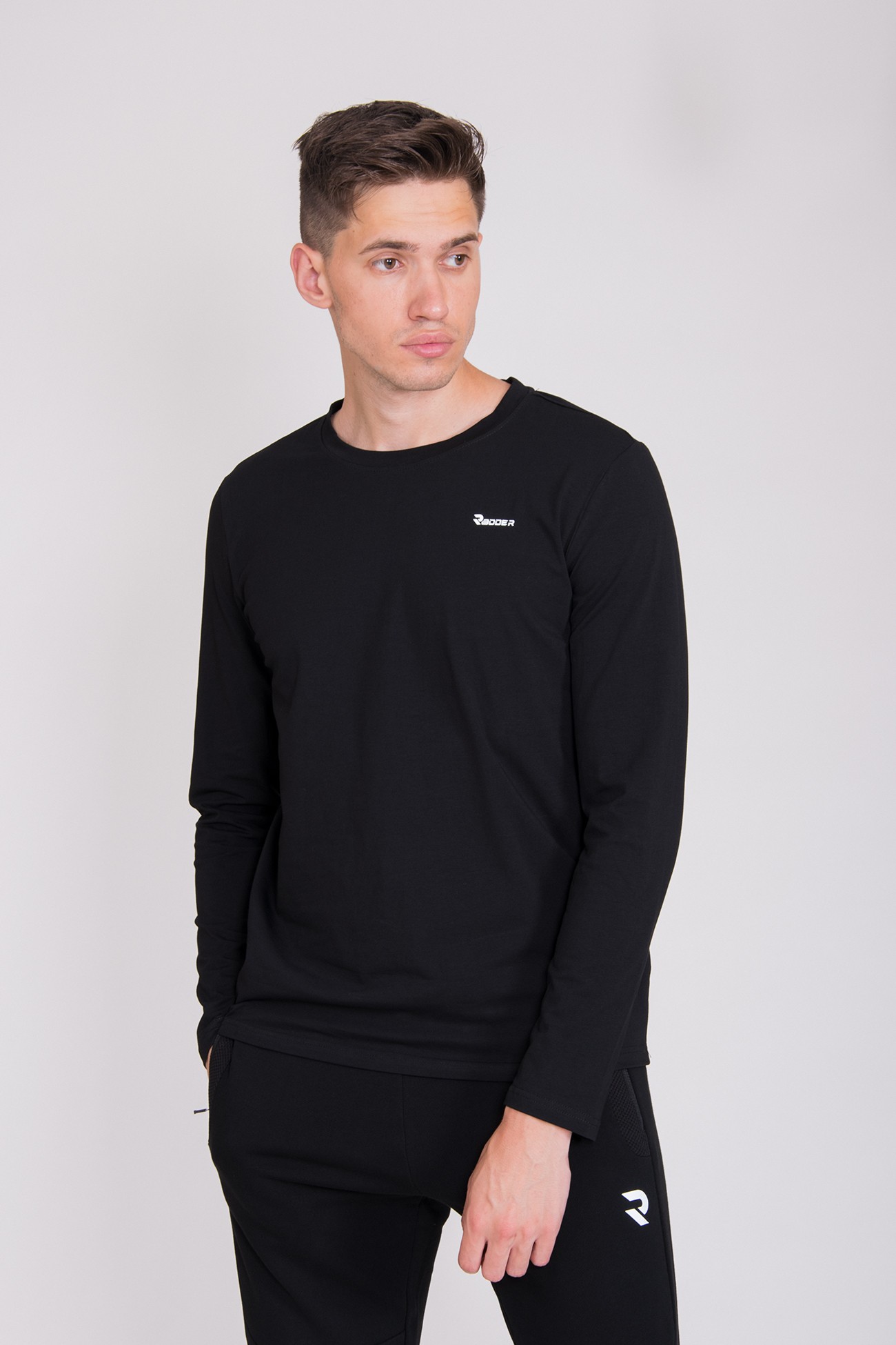 Футболка с длинным рукавом мужская Radder Tarf черная 442146-010 изображение 2
