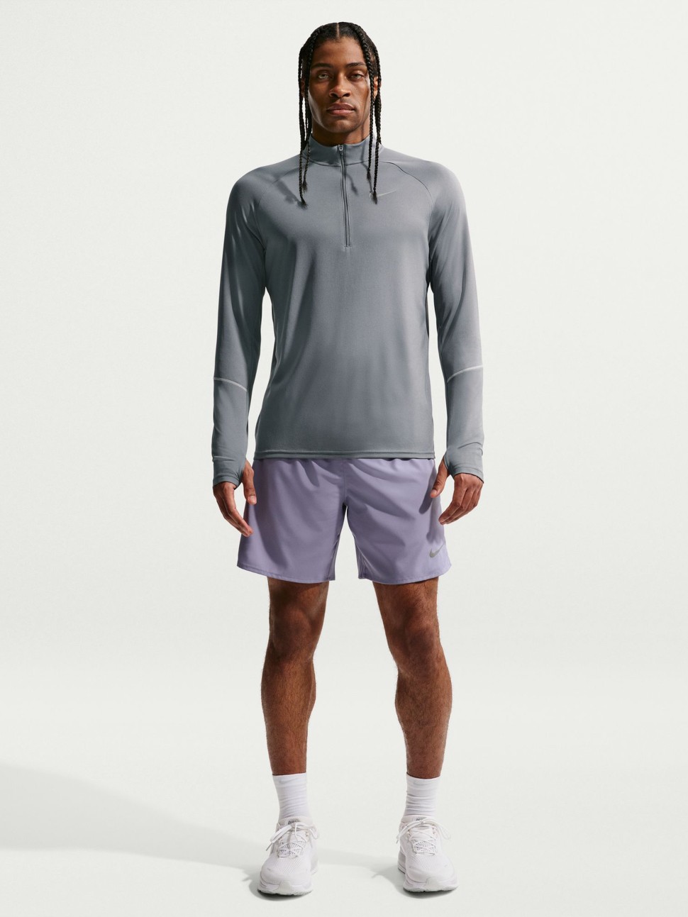 Men's T-shirt Nike M NK DF UV MILER TOP HZ gray IF2084-084 — photo 2 — Sport City Men's T-shirt Nike M NK DF UV MILER TOP HZ gray IF2084-084 — photo 2