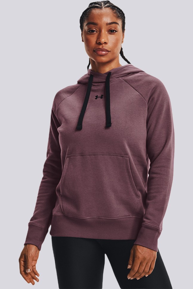 Толстовка жіноча Under Armour Rival Fleece Hb Hoodie фіолетова 1356317-554 изображение 4