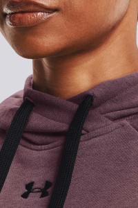 Толстовка жіноча Under Armour Rival Fleece Hb Hoodie фіолетова 1356317-554 изображение 6