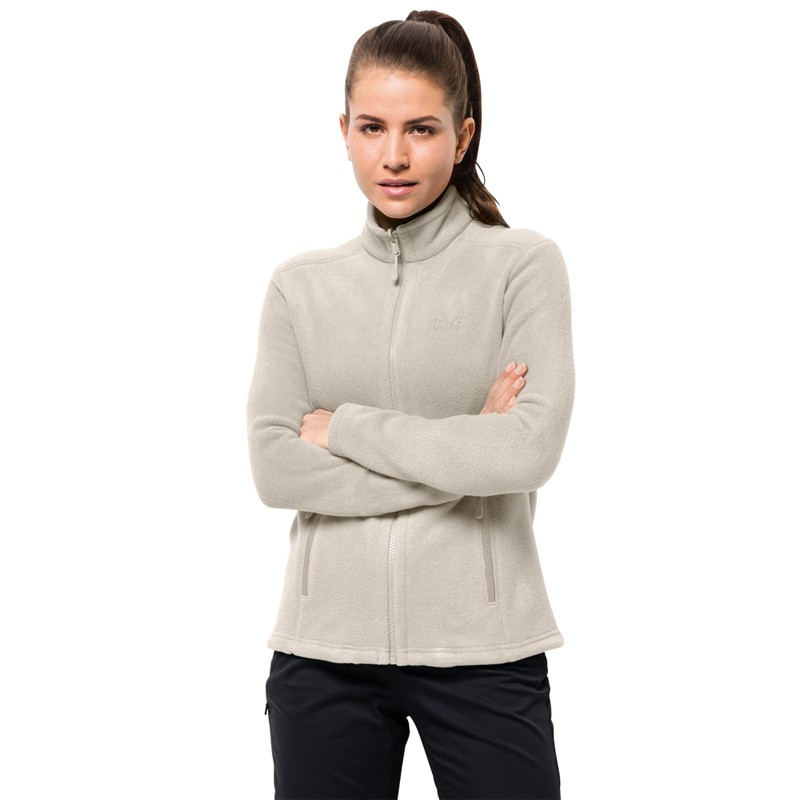 Толстовка женская Jack Wolfskin белая 1703882-5017 изображение 4