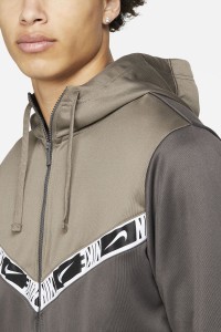Толстовка чоловіча Nike M Nsw Repeat Pk Fz Hoodie темно-сіра DM4672-254  изображение 4