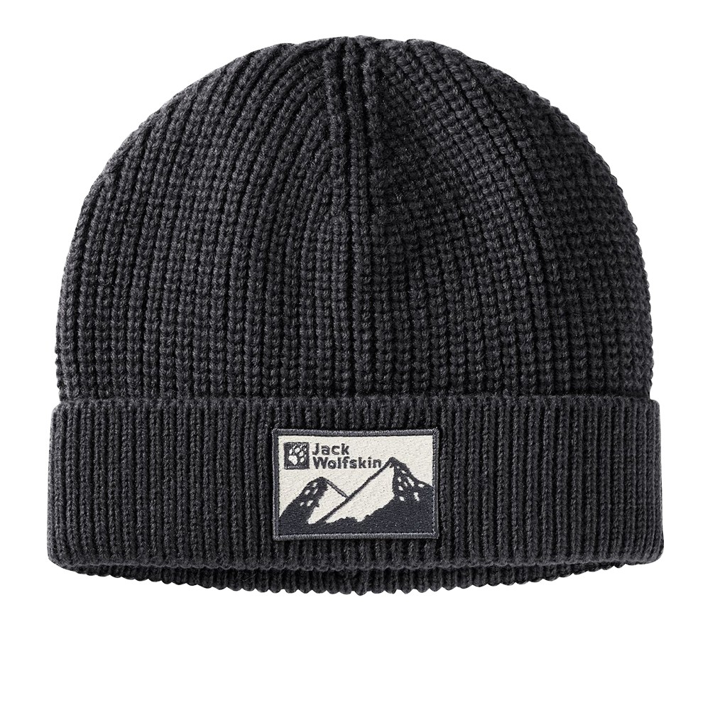 Шапка унисекс Jack Wolfskin EDO BADGE BEANIE черная 1910062-6000 изображение 1