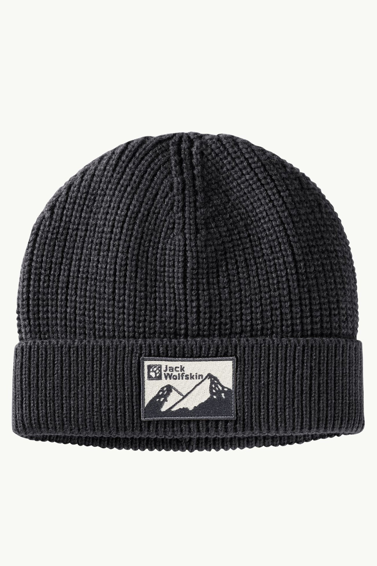 Шапка унисекс Jack Wolfskin EDO BADGE BEANIE черная 1910062-6000 изображение 2