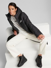Куртка женская Puma ESS Hooded Padded Coat черная 84894201 изображение 5