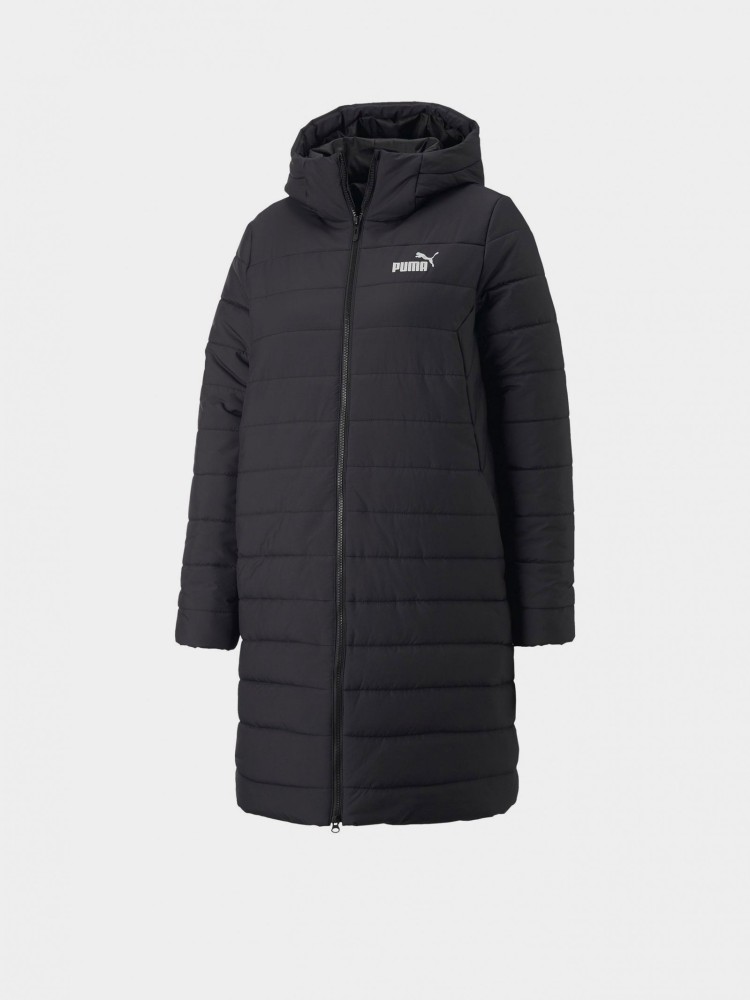 Куртка женская Puma ESS Hooded Padded Coat черная 84894201 изображение 7