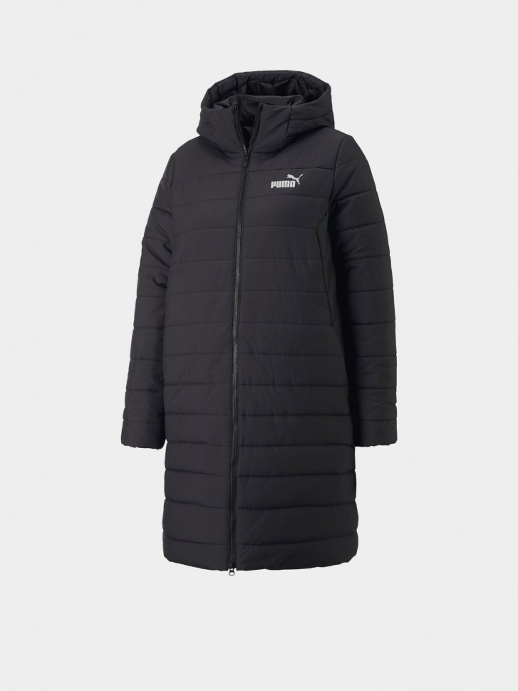 Куртка женская Puma ESS Hooded Padded Coat черная 84894201 изображение 7