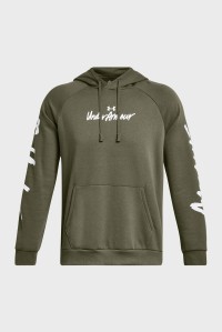 Толстовка чоловіча Under Armour UA Rival Fleece Graphic HD оливкова 1379760-390 изображение 5