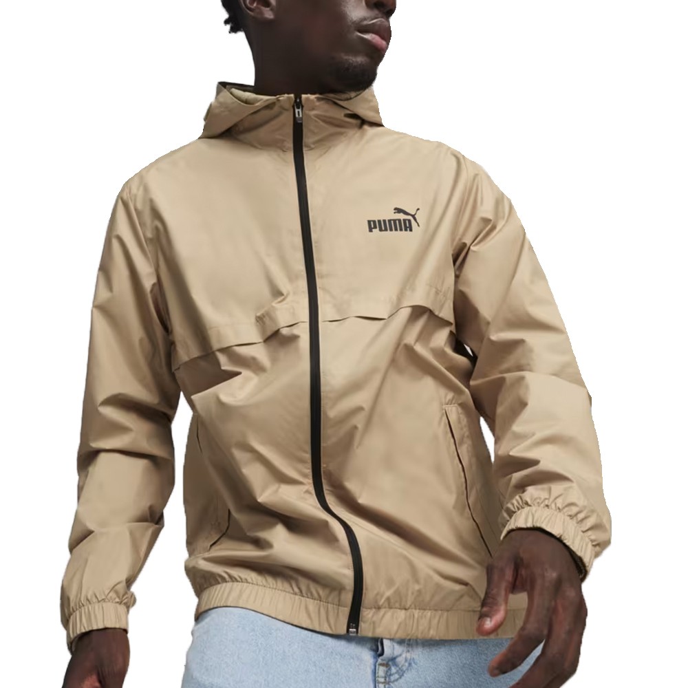 Ветровка мужская Puma ESS Solid Windbreaker бежевая 84748483 изображение 1