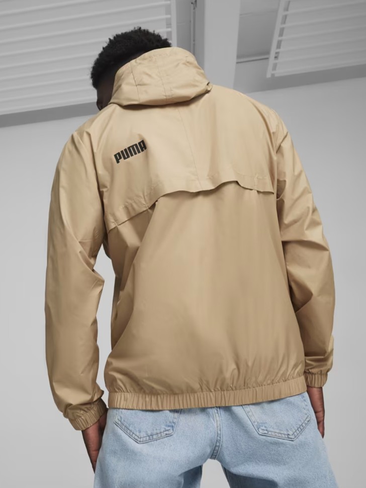 Ветровка мужская Puma ESS Solid Windbreaker бежевая 84748483 изображение 3