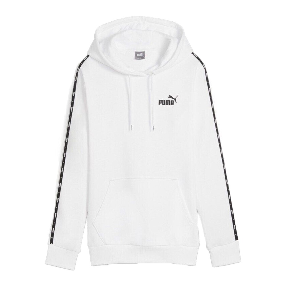 Толстовка женская Puma ESS TAPE Hoodie TR белая 67792102