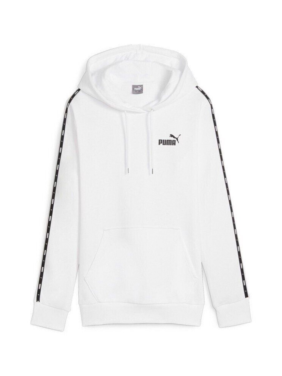 Толстовка женская Puma ESS TAPE Hoodie TR белая 67792102 изображение 2