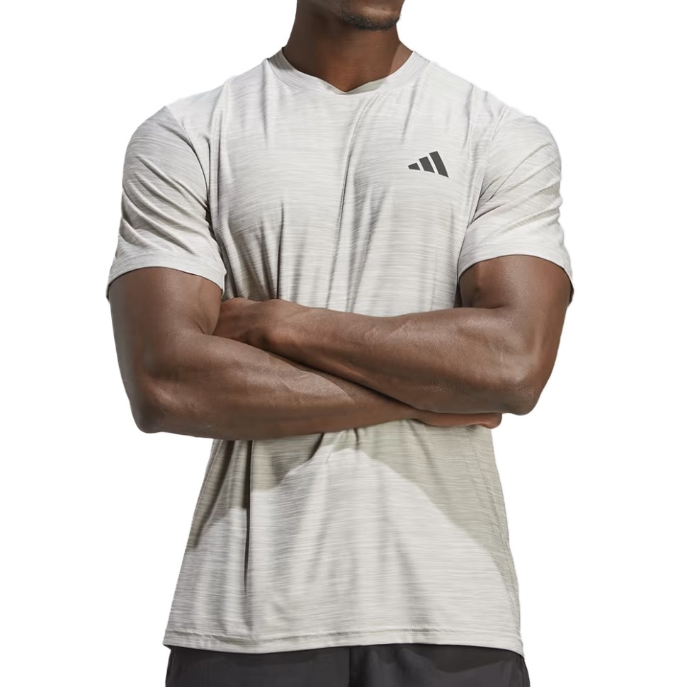 Футболка чоловіча Adidas TR-ES STRETCH T сіра IC7416 — фото 1