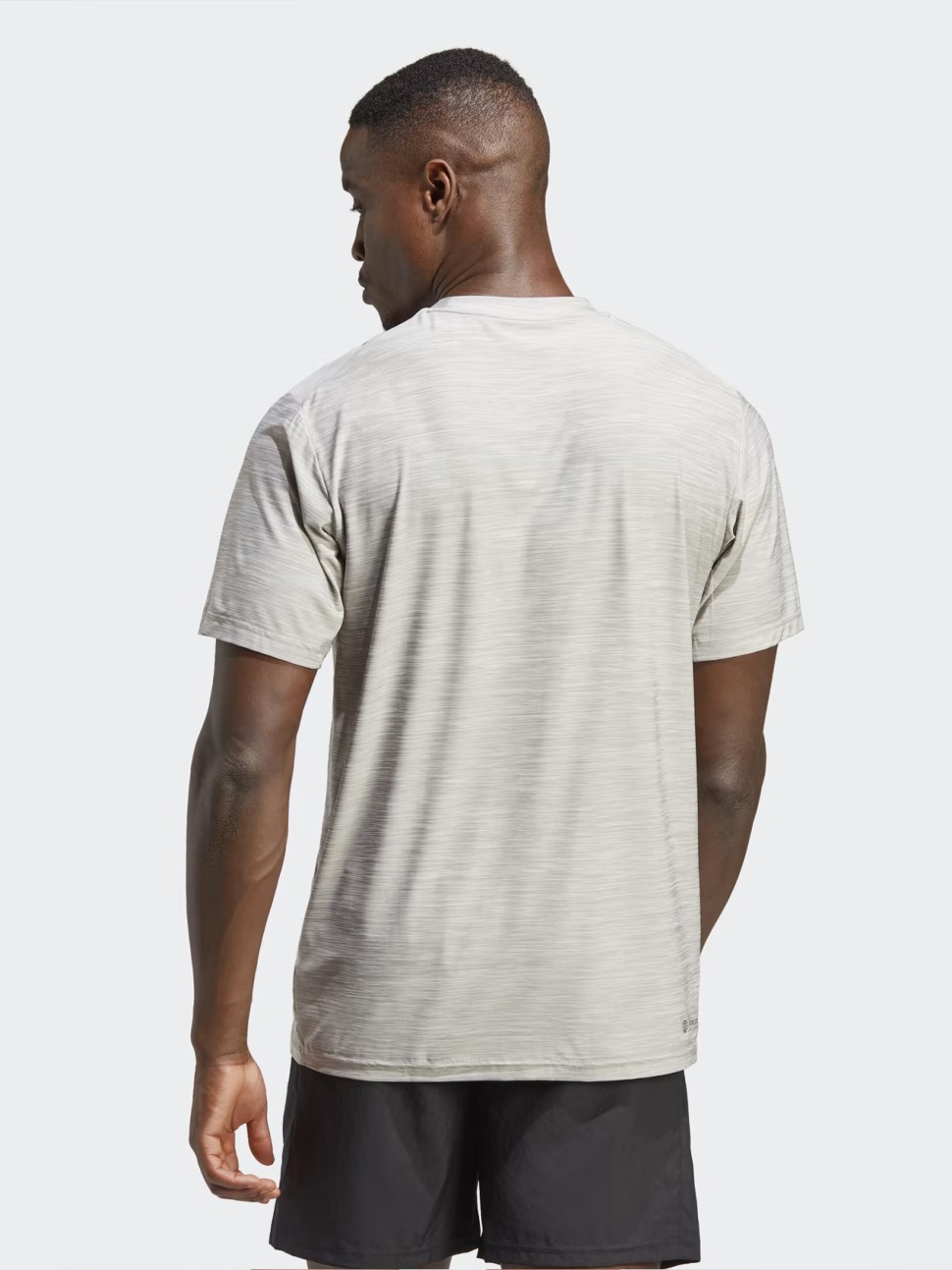 Футболка чоловіча Adidas TR-ES STRETCH T сіра IC7416 — фото 3