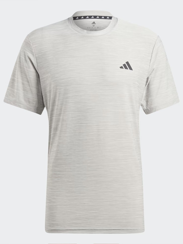 Футболка мужская Adidas TR-ES STRETCH T серая IC7416 изображение 5
