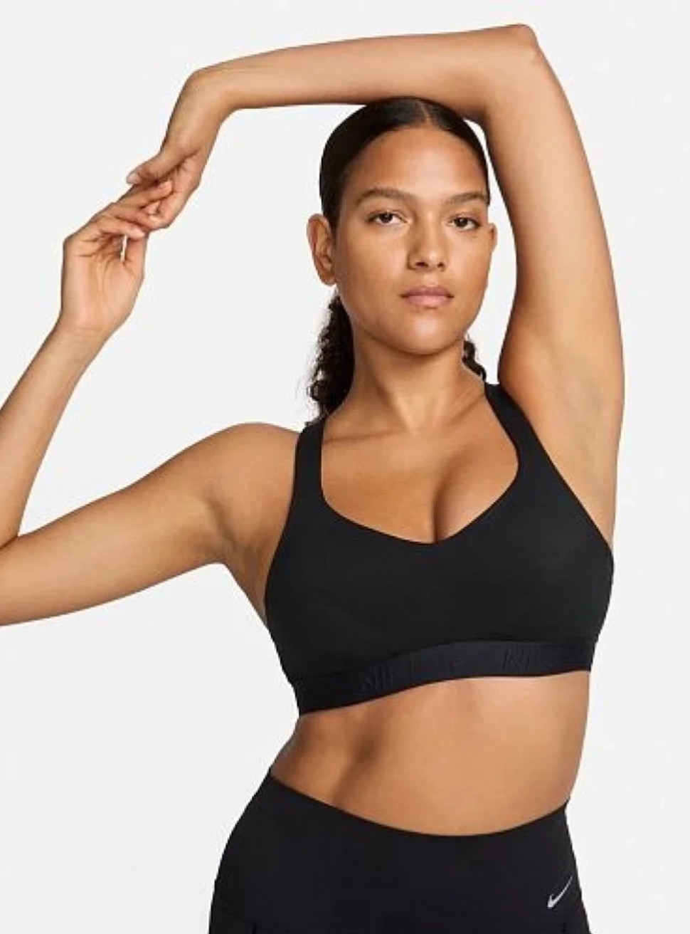 Бра жіночий Nike W NK DF INDY HGH SPT BRA чорний FD1068-010 — фото 2