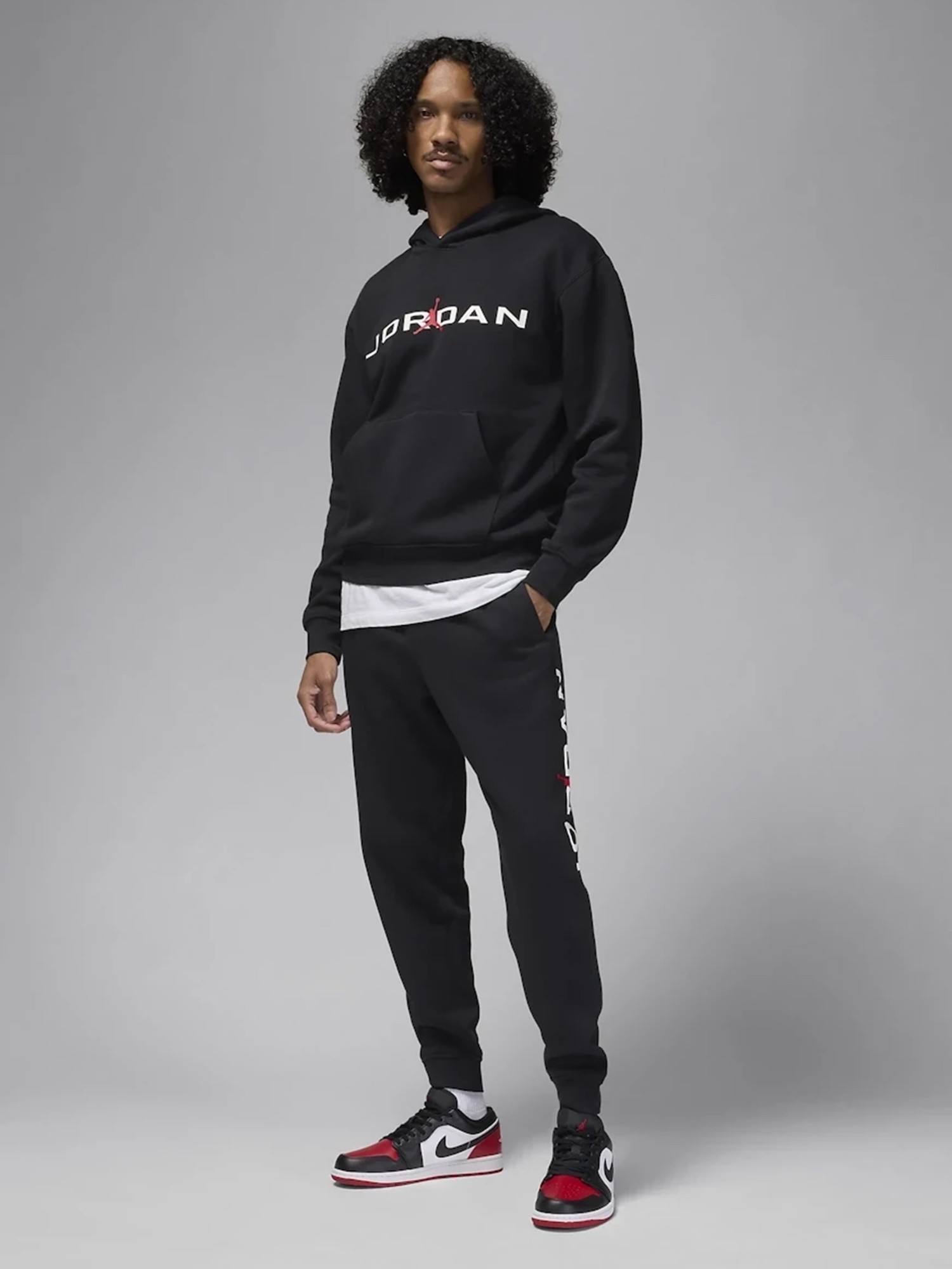 Толстовка мужская Nike M J ESS JD AIR STRCH FLC HDY черная HQ4643-010 изображение 6