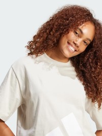 Футболка женская Adidas W BL SJ BF T бежевая JG8729 изображение 5