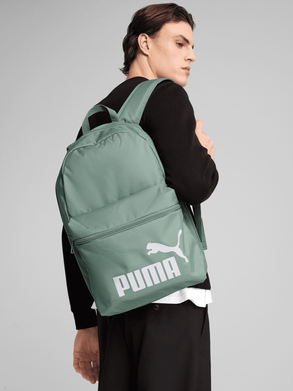 Рюкзак Puma PUMA PHASE Backpack зелений 09116407 — фото 6