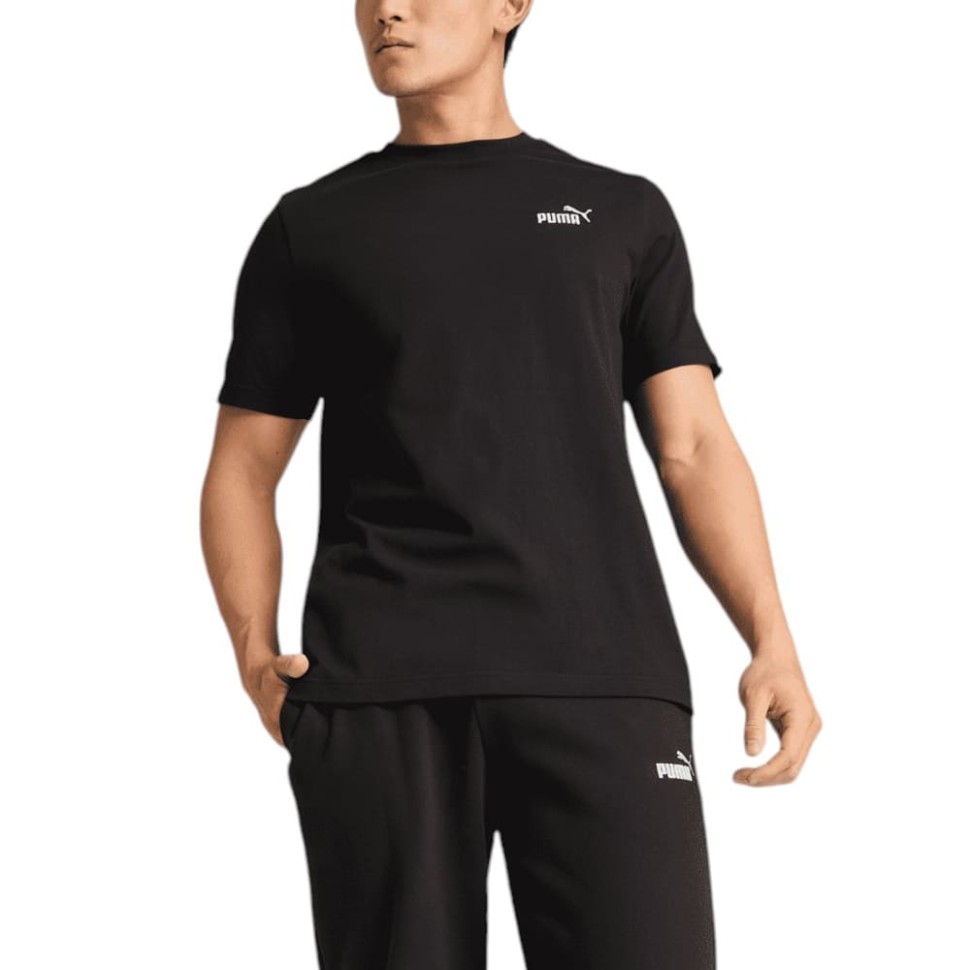 Футболка чоловіча Puma ESS TAPE Tee чорна 68467401 — фото 1