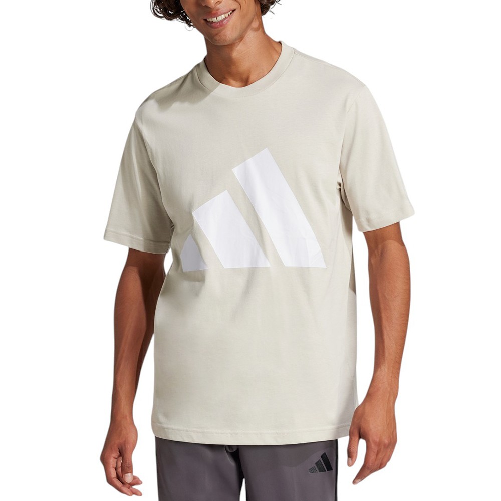 Футболка чоловіча Adidas M BL SJ T бежева JE8933 изображение 1