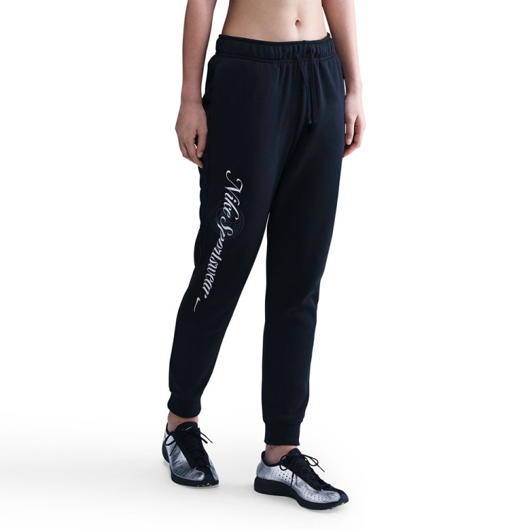 Брюки женские Nike W NSW CLUB FLC GX STD PANT черные HV2346-010