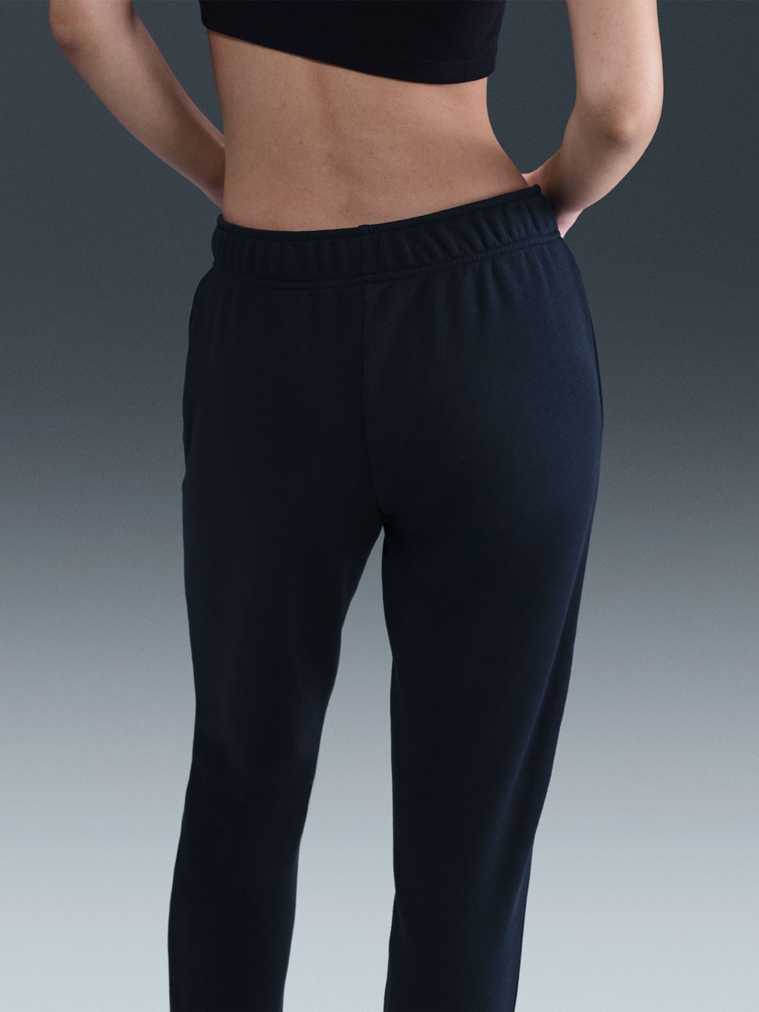 Брюки женские Nike W NSW CLUB FLC GX STD PANT черные HV2346-010 изображение 5