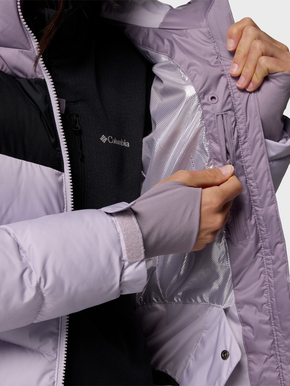 Куртка жіноча Columbia Abbott Peak™ II Insulated Jacket фіолетова 2105111-551 — фото 6