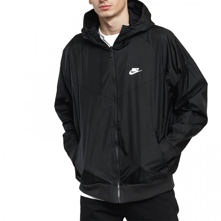 Вітровка чоловіча Nike Sportswear Windrunner Jacket Hooded чорна AR2191-010  изображение 3