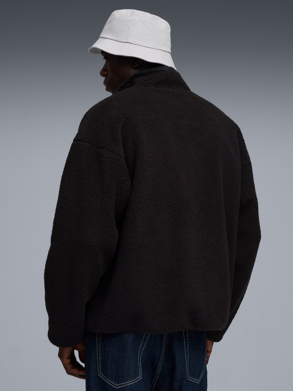 Куртка чоловіча Puma Reversible Sherpa Jacket чорна 68837101 — фото 3