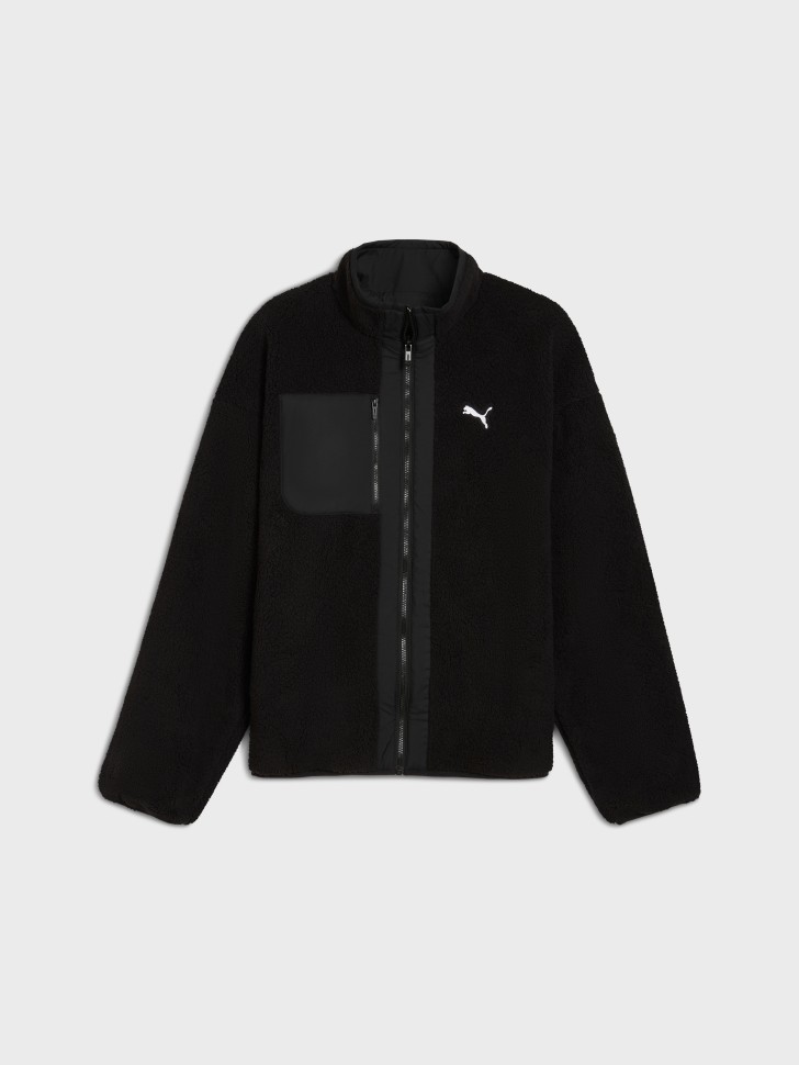Куртка чоловіча Puma Reversible Sherpa Jacket чорна 68837101 изображение 5