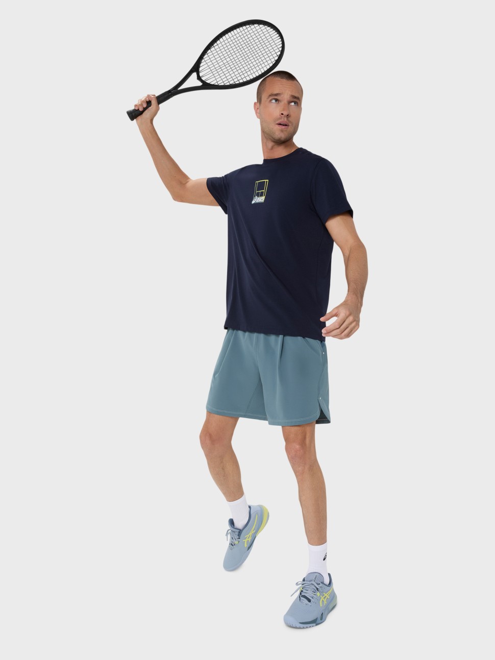 Футболка мужская Asics COURT CORE GRAPHIC TEE черная 2041A355-401 — фото 7