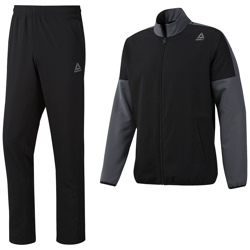 Костюм мужской Reebok Te Woven Tracksuit черный CY4926 — фото 1