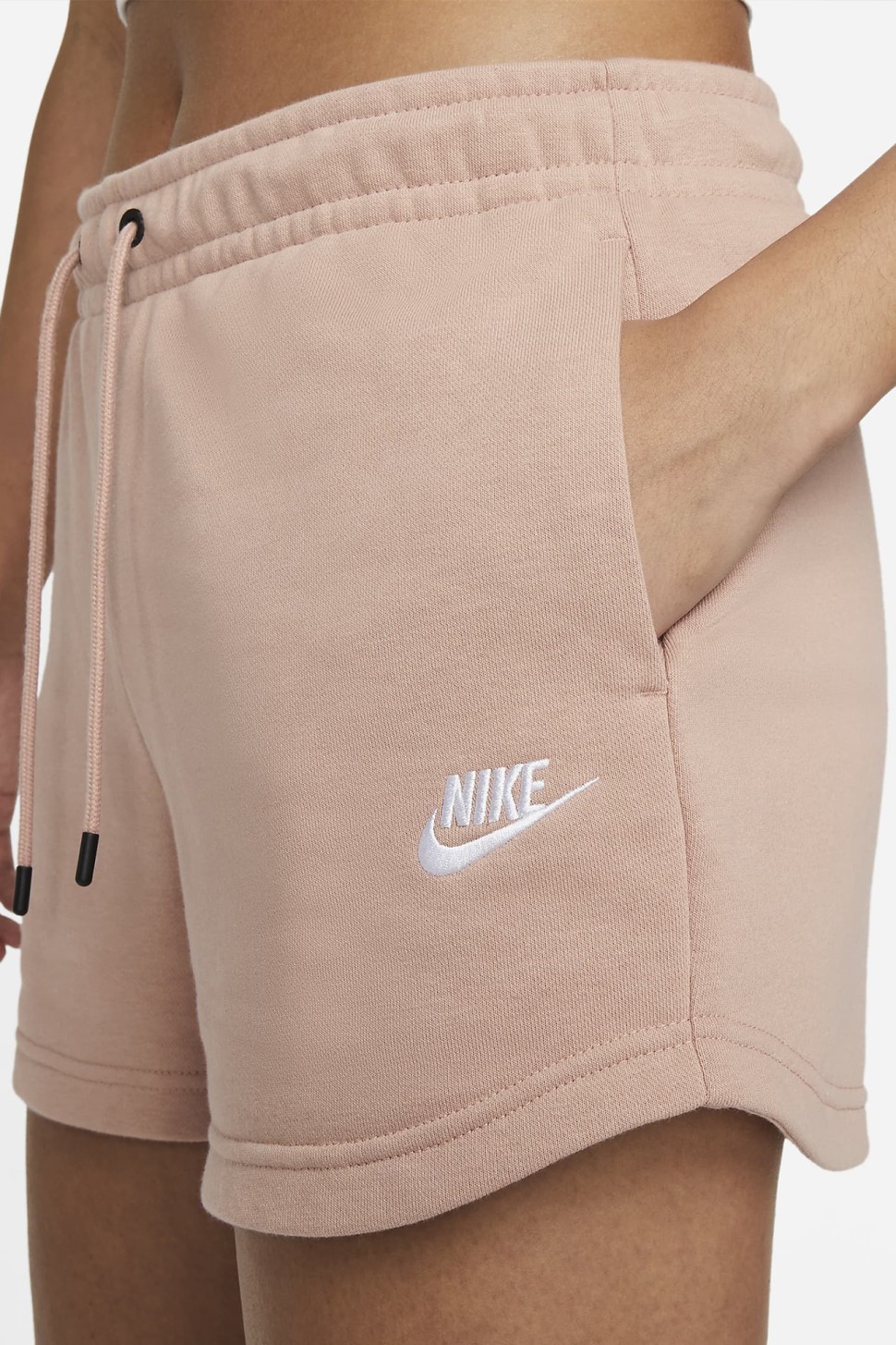 Шорти жіночі Nike W Nsw Essntl Flc Hr Short Ft рожеві CJ2158-609 — фото 4