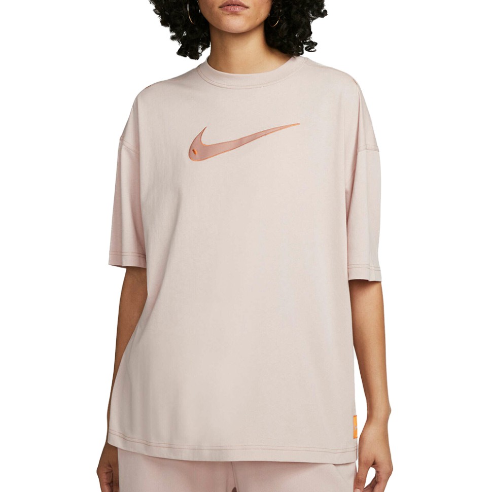 Футболка жіноча Nike W Nsw Swsh Ss Top рожева DM6211-601 — фото 1