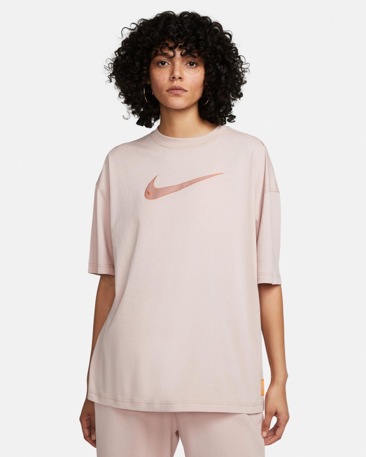 Футболка женская Nike W Nsw Swsh Ss Top розовая DM6211-601 изображение 5